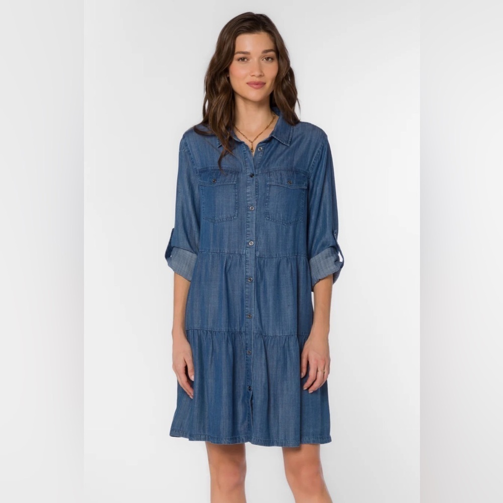NWOT Velvet Heart BREE BLUE DRESS - Picture 2 of 6